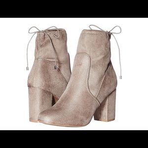 Chinese Laundry Brown/Tan Suede Sock Ankle Boots